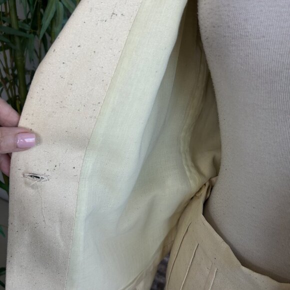 Vintage 70s Raw Silk Outfit Pleated Culottes, Shell and Jacket Handmade - Picture 3 of 12